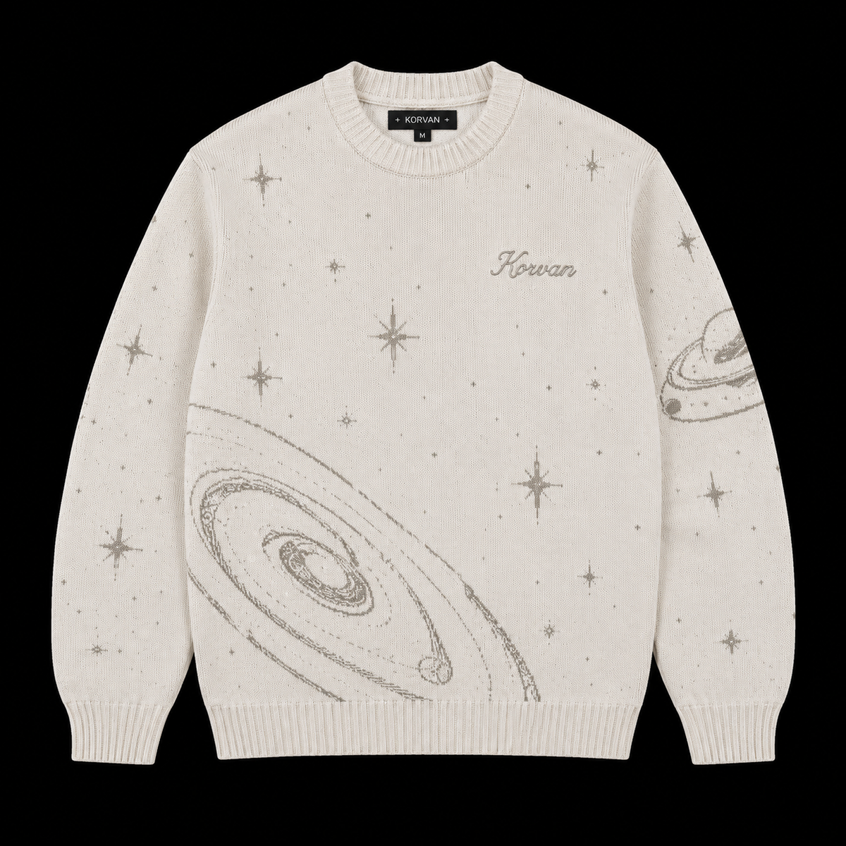 KORVAN Stellar Knit Sweater — Bone Edition