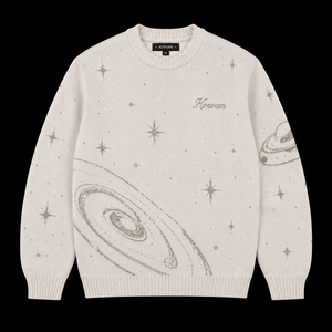 KORVAN Stellar Knit Sweater — Bone Edition